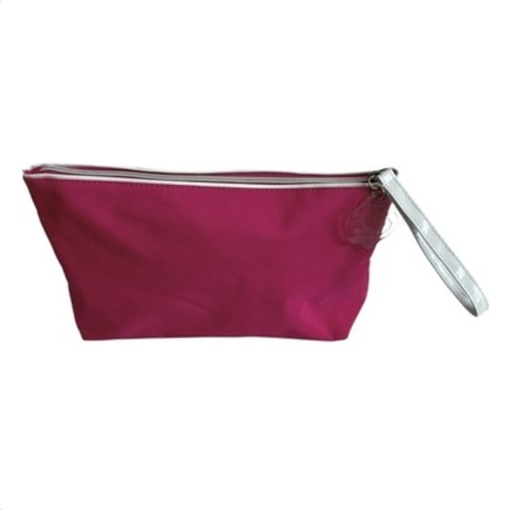 Rare LANCOME Postcard Travel Theme Clutch Cosmetic Bag Makeup Case 12x6